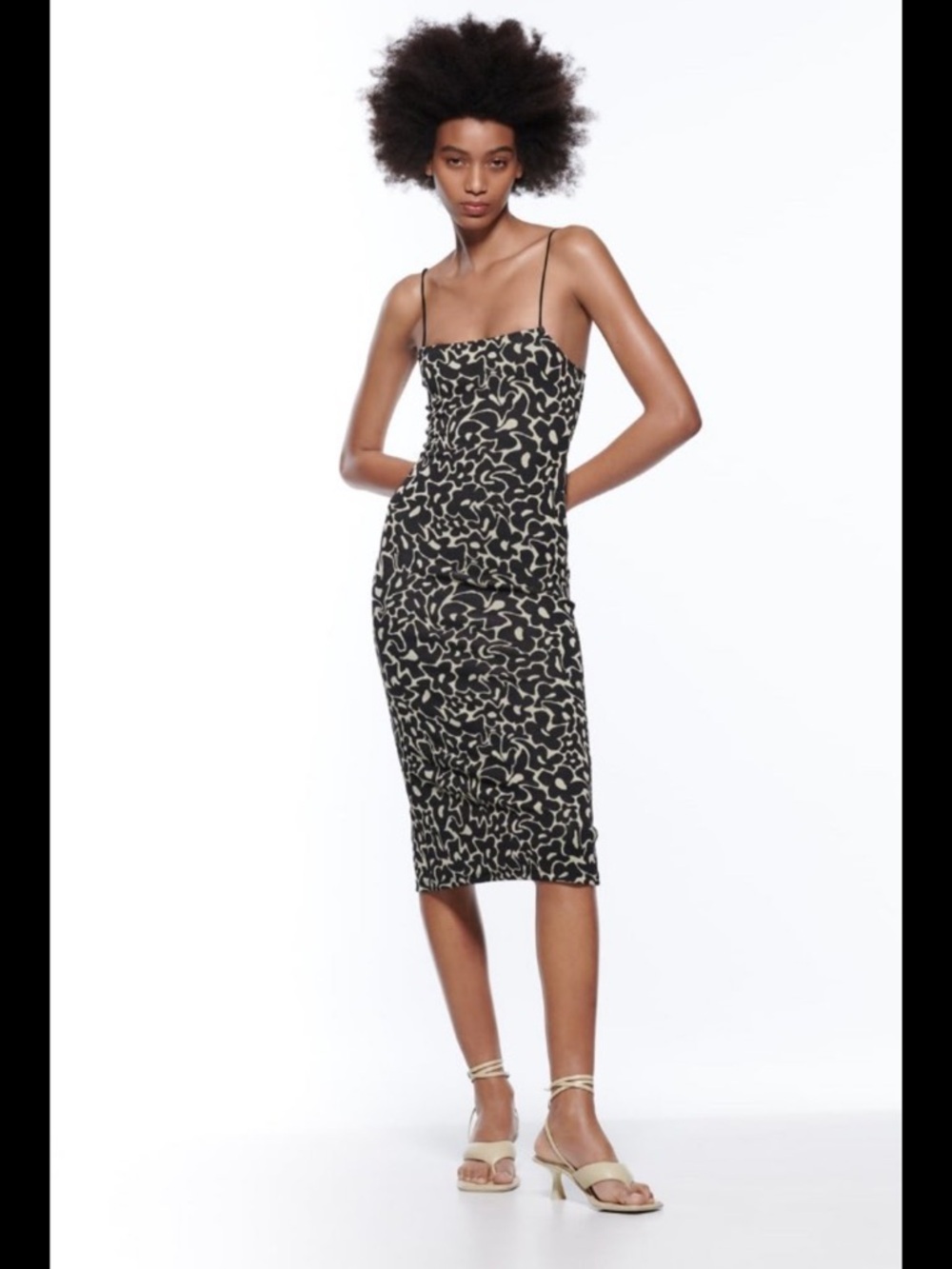Zara strappy midi dress